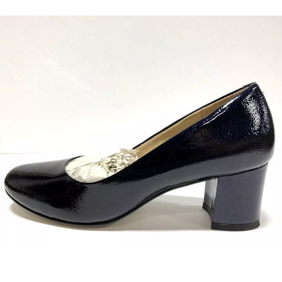 Walking Cradles Women’s Jessica Block Heel Pumps Navy, Size 6 M - Picture 1 of 5